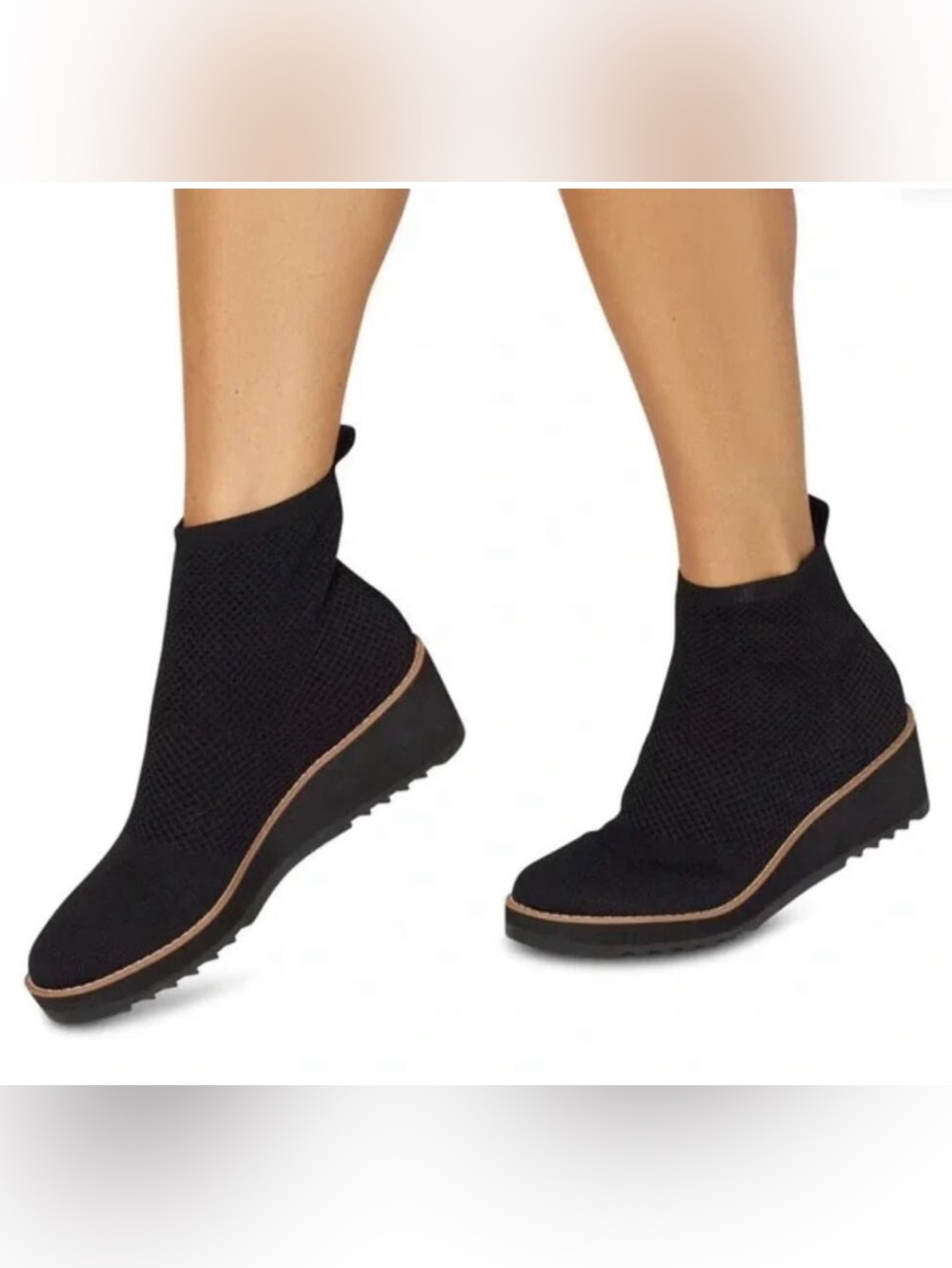 Eileen Fisher London Recycled
Stretch Knit Bootie in Black Size 11